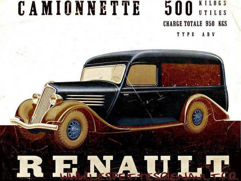Les Petites Renault - Renault 500 Kg Primagaz 1937