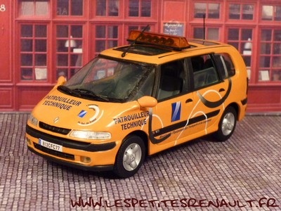 RENAULT ESPACE 3 Iii Patrouilleur Dde Caravane Tour De France 2000 1/43