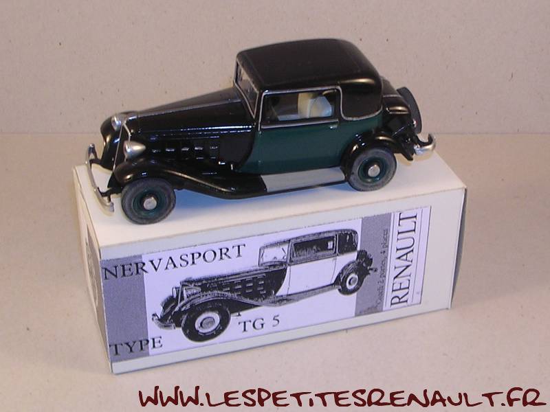 Ancienne Voiture De Collection NERVASPORT Renault Bleu - Miniature Ancienne