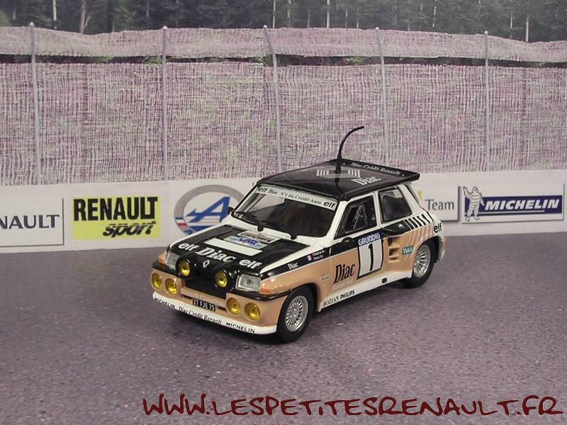 Miniature NOREV 1/43 – Renault Maxi 5 Turbo 1986 – Rallye Tour Du Var – N°510621