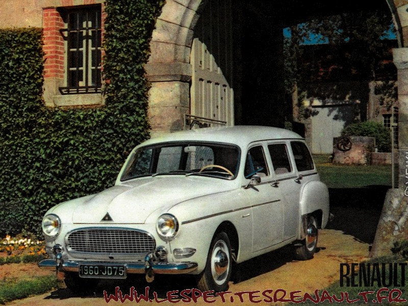 Renault Manoir 1959 CIJ EUROPARC 1/43 - Break De Chasse Rouge Et Beige - Occasion