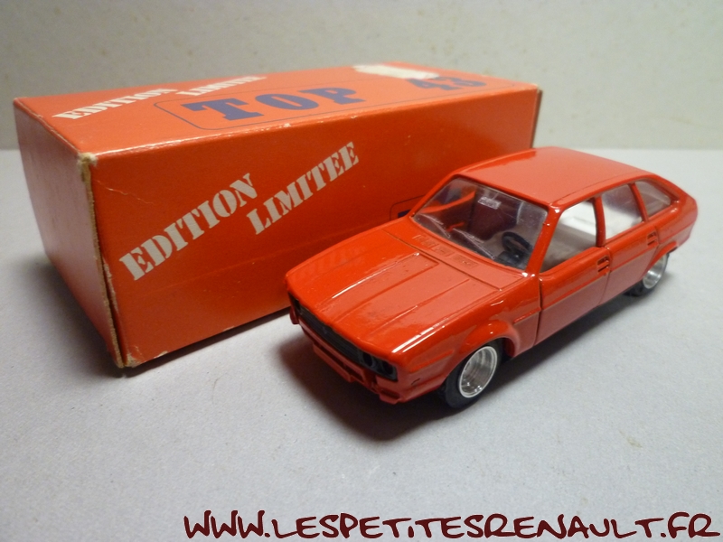 Miniature Voiture TOP 43 Renault 20 Facom #12 - échelle 1/43 Collection 1981